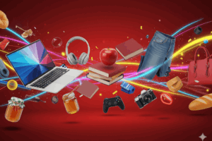 食品や家電、洋服などのイメージ