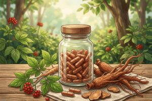 高麗人参サプリのイラスト